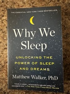 Book cover for "Why We Sleep"